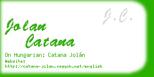 jolan catana business card